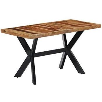 Solid Sheesham Wood Dining Table 55.1x27.6x29.5 (140x70x75 cm)