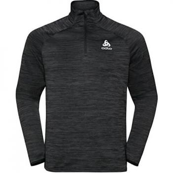 Camiseta técnica Odlo Run Easy Warm Midlayer ½ Zip manga larga hombre negro profundo (S)