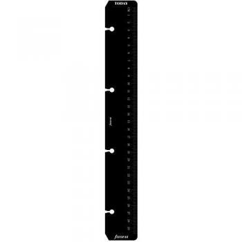 Regla/Marcador de páginas A4 Filofax negro 293609