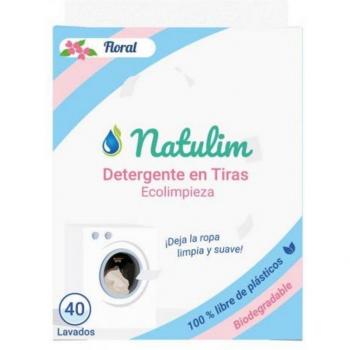 Natulim Detergente en Tiras Floral Biodegradable 40 Lavados