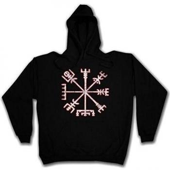Urban Backwoods Vegvisir Viking Compass Hoodie Sudadera con Capucha Sweatshirt Negro Talla 2XL