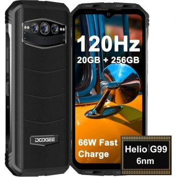 Smartphone Rugerizado Doogee S100 12GB RAM, 256GB Almacenamiento, Pantalla FHD+ de 6.58, Batería de 10800 mAh, Doble SIM, Android 12