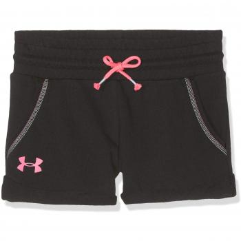 Under Armour Rival Terry Track Short Pantalón, Niñas, Negro, XL
