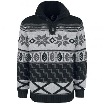 Brandit Winter Jacquard Pullover Jersey de Punto Antracita/Negro S