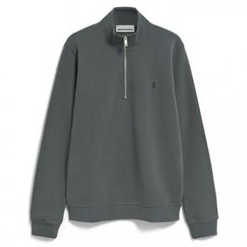 ARMEDANGELS Waarlo Comfort Men's Sweatshirt - Dark Grey, Regular Fit, Crew Neck