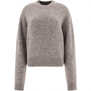 Jacquemus Women's Grey Crewneck Knit Sweater Size Large
