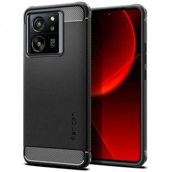 Funda Spigen Rugged Armor Negra Mate para Xiaomi 13T / 13T Pro