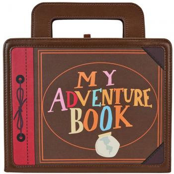 Loungefly Pixar Up 15th Anniversary Adventure Book Lunchbox Journal - Cuaderno de tapa dura, diseño inspirado en la película Up, incluye ilustraciones y detalles icónicos, formato de lunchbox, con cierre magnético, dimensiones aproximadas