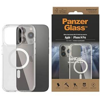 Funda para teléfono móvil PanzerGlass MagSafe HardCase iPhone 14 Pro transparente, antibacteriana, compatible con Apple iPhone 2022 de 6.1 pulgadas (15.5 cm)