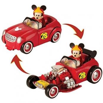 Mickey Mouse-182813 TRANSFORMABLE DOGGIN' Hot Road, Multicolor