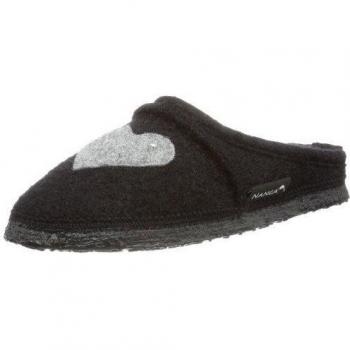 Nanga Herz - Pantuflas de lana niña, color negro, talla 35