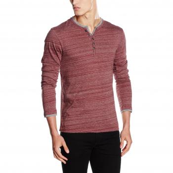 edc by ESPRIT 996CC2K908, Camisa Manga Larga Hombre, Rojo