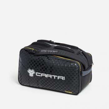 Cartri - Bolso paletero pádel unisex ARKON Cartri, color negro, material resistente, diseño unisex, compartimento principal amplio para palas y ropa, bolsillos laterales para accesorios, correa ajustable y