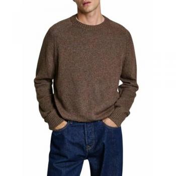 Jersey Básico de Hombre Pepe Jeans Cuello Redondo Manga Raglán Marrón