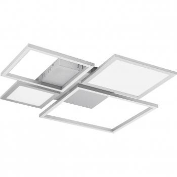 Lámpara de techo LED Narumi de Lucande CCT, 75 cm, blanca, moderna, hecha de metal, para salón y comedor, con 1 llama