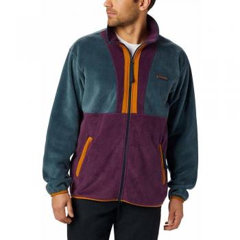 Columbia Back Bowl Full Zip Fleece Chaquetas Softshell, Hombre, Night Shadow, Black Cherry, XL