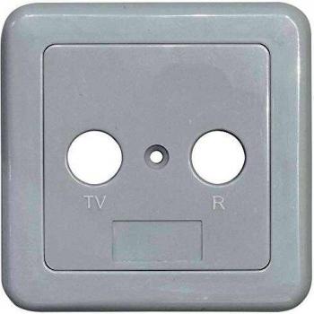 Axing TZU 2 – 10 BK – Toma de Corriente Protectora, 2 Piezas, TV/R para Antena BSD 4 de XX, BSD 21 de XX