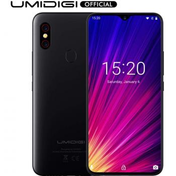 UMIDIGI F1 Smartphone Libres Android 9.0 Teléfono Inteligente Dual SIM 6.3 FHD + 128GB ROM 4GB RAM Helio P60 5150mAh Batería 18W Carga rápida Teléfono móvil con NFC 16MP + 8MP Cámara [Negro]