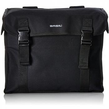 Basil Kavan Double 17576-Borsa a tracolla doppia, 45 litri, Colore: Nero, Uomo, Negro, 45 litros