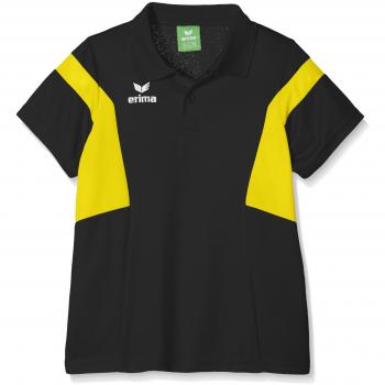 Erima GmbH Classic Team Polo de Tenis, Unisex niños, Negro/Amarillo, 128