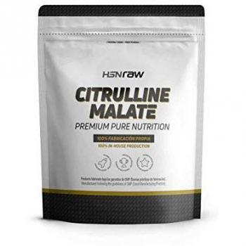 Citrulina Malato en polvo de HSN | Vasodilatador, Óxido Nítrico | Pre-Entrenamiento + Rendimiento Atlético + Resistencia Muscular | Vegano, Sin Gluten, Sin Lactosa, Sin Sabor, 500 gr