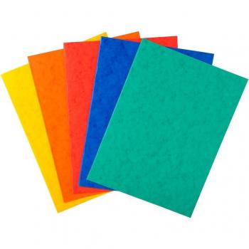 Paquete de 25 Subcarpetas Exacompta cartulina lustrada 225 grs - Colores surtidos