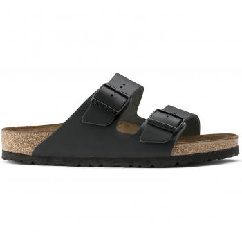 Birkenstock Arizona Black Smooth Leather Mules for Men, Size 42