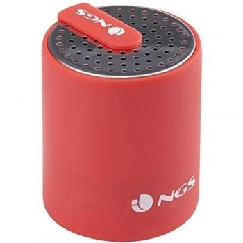 NGS Roller Mini - Altavoz portátil con Bluetooth, color rojo
