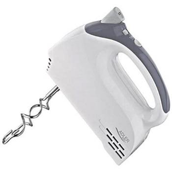 Batidora de Mano Adler AD 4201G - Potente Batidora Amasadora de 300W en Color Gris y Blanco