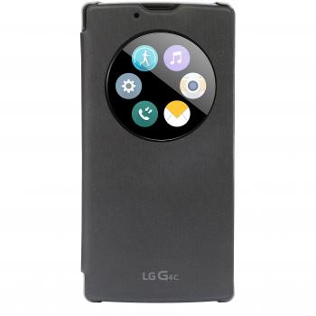 LG Quick Windows Circle - Funda G4C, Color Negro