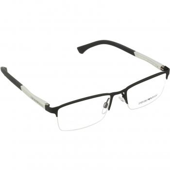 Emporio Armani BLACK RUBBER WITH DEMO LENS
