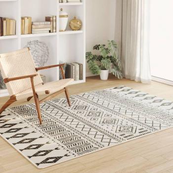 Alfombra de área antideslizante de pelo corto 160x230 cm color hoja, geométrico, para interior y exterior, ideal para sala de estar, dormitorio y salón