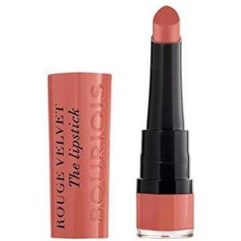 Bourjois Rouge Velvet The Lipstick Bullet Lipstick 15 Peach Tatin Nudes, 2.4g