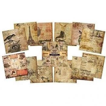 Indigoblu Paper Stack 190Gsm Cardstock 12X12-Belle Epoque