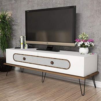Skyedecom 845HCT3026 - Mueble de televisión, color blanco