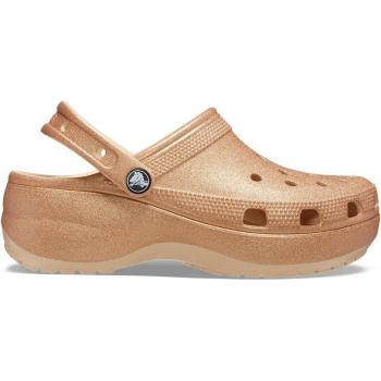 Zuecos de mujer Classic Platform Glitter Clog
