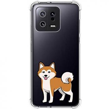 Funda Antigolpes de Silicona para Xiaomi 13 5G con Diseño de Perros 02