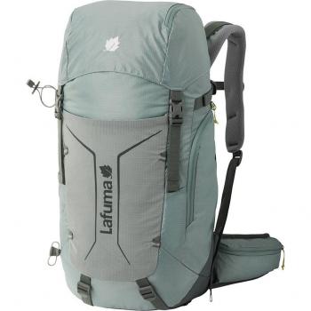 Mochila Lafuma Access 30L gris mujer con capacidad de 30 litros, diseño ergonómico, compartimento principal con cierre, múltiples bolsillos organizadores, respaldo acolchado y transpirable, correas ajustables y reflectantes para