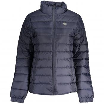North Sails Women's Blue Water-Resistant Polyester Jacket with Logo Applique - Size M