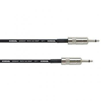 Cordial 0.3m Mono Patch Cable (3.5mm Jack) Black
