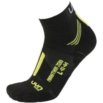 Uyn Calcetines Marathon Zero Negro Hombre Adulto - Calcetines de running, diseño ligero, tecnología de compresión, transpirables, sin costuras, adecuados para largas distancias