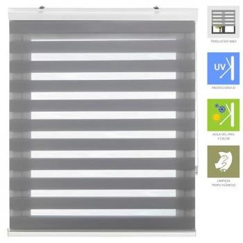 Estor Enrollable Noche y Día Premium con Galería - Varios Tamaños y Colores - Ideal para Todo Tipo de Ventanas