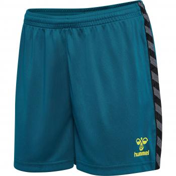 Hummel Pantalones Cortos Authentic Pl para Mujer - Pantalones cortos, diseño auténtico, estilo deportivo, cómodos, transpirables, adecuados para entrenamiento y uso diario