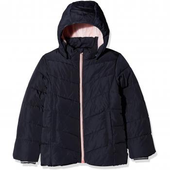 NAME IT Nkfmil Puffer Jacket Camp, Chaqueta para Niñas, Azul Sky Captain, 128