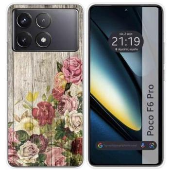 Funda Silicona Diseño Madera 08 para Xiaomi Poco F6 Pro 5G