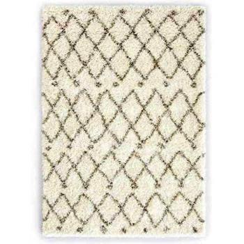 vidaXL Alfombra Bereber Peluda PP Color Arena/Beige 140x200cm Decoración Hogar Flequillos Hechos a Mano Tradicional Moderna Elegante Suave Duradera