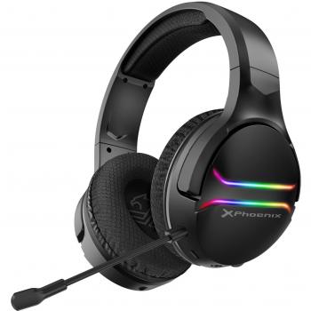 Auriculares Gaming Inalámbricos Phoenix Echo con Micrófono, Iluminación RGB y Sonido Envolvente 7.1 Negros