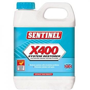 Limpiador de Sistemas de Calefacción Sentinel X400 - 1L, Elimina lodos y mejora la eficiencia del calentador