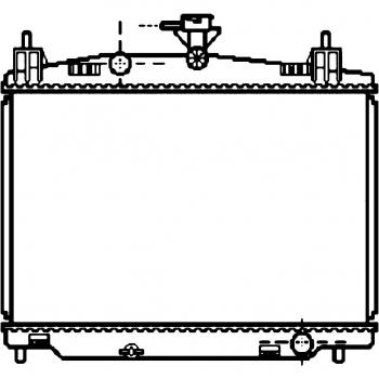 Radiador de Refrigeración del Motor HELLA 8MK 376 753-641