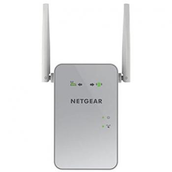 Netgear EX6150 Repetidor WiFi AC1200, Amplificador wifi doble banda, velocidad de hasta 1200 Mbps, puerto LAN gigabit, compatibilidad universal, Blanco